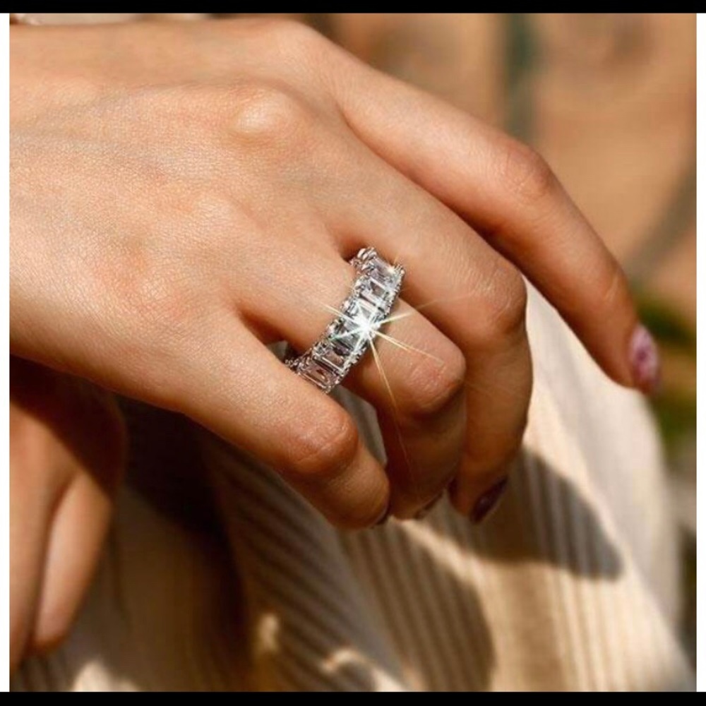 ETERNITY EMERALD DIAMOND RING BAND